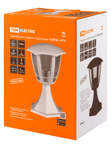 Светильник садово-парковый TDM "СИТИ" НТУ 07-60-003 У1 6-ти гранник напольный серый (1/8) (SQ0330-1327) фото 2 Светильник садово-парковый TDM "СИТИ" НТУ 07-60-003 У1 6-ти гранник напольный серый (1/8) (SQ0330-1327) фото 2