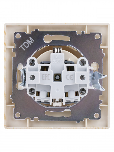 Розетка 2П+З 16А 250В с защ. шт. сосна , с/у, "Лама" (10/120) TDM (SQ1815-0311) фото 3 Розетка 2П+З 16А 250В с защ. шт. сосна , с/у, "Лама" (10/120) TDM (SQ1815-0311) фото 3
