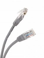 Патч-корд литой TELECOM UTP Кат. 5е, серый, 15 м. (1/40) (NA102--15M)