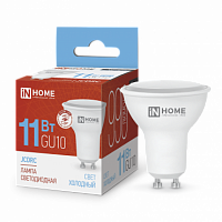 Лампа светодиодная IN HOME JCDRC-VC 11Вт 230В GU10 6500К 990Лм (10/100) (4690612024783)
