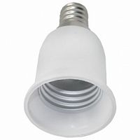 Переходник ECOLA с цоколя E14 на E27 Белый (12/600) (A4T14WEAY)