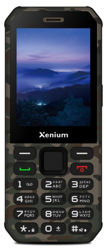 Мобильный телефон XENIUM X300 зеленый моноблок 1.77" 128x160 Nucleus 0.3Mpix GSM900/1800 MP3 (1/40) (CTX300GC/00)