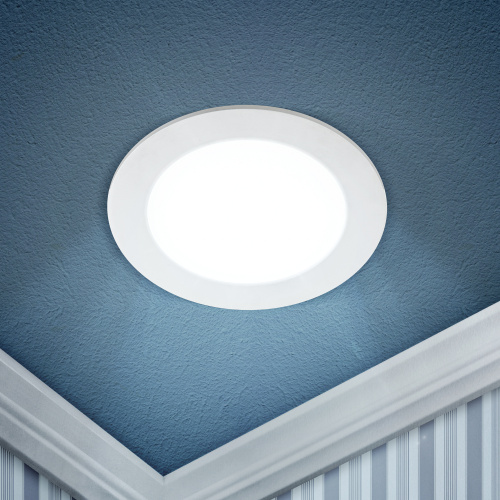 Светильник светодиодный ЭРА LED 1-18-6K/1 круглый LED 18W 220V 6500K (20/360) (Б0049553) фото 2