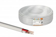 Кабель TDM для видеонаблюдения КВК-В-2 2х0,75 мм (200м), для внутренней прокладки, белый народный (1/1) (SQ0123-0103)