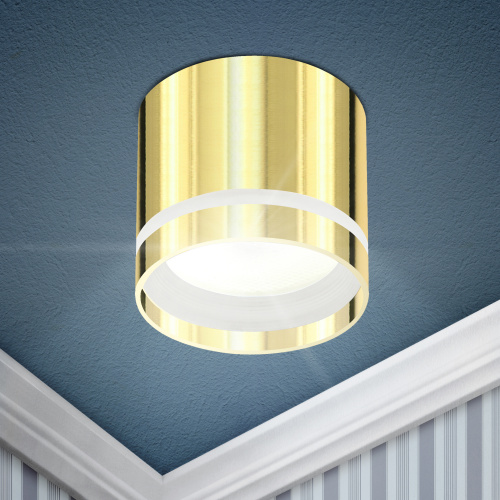 Светильник ЭРА OL9 GX53 GD накладной потолочный под лампу GX53, алюминий, цвет, золотой (1/40) (Б0049045) фото 4 Светильник ЭРА OL9 GX53 GD накладной потолочный под лампу GX53, алюминий, цвет, золотой (1/40) (Б0049045) фото 4