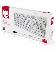 Клавиатура проводная Smartbuy ONE 210,мультимедийная, USB (SBK-210U-W), белая (1/20)