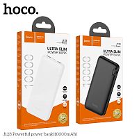 Мобильный аккумулятор Аккумулятор внешний HOCO J128 Powerful, 10000mAh, 2 USB выхода, LED индикатор, цвет: белый (1/70) (6942007621168)