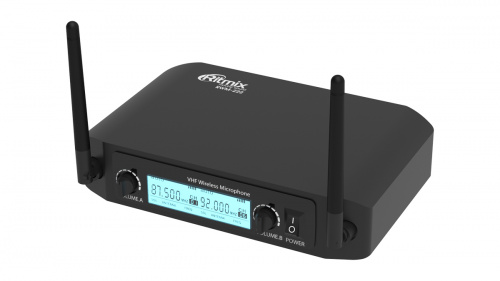 Микрофонная система RITMIX RWM-222, черный, беспроводная, 2 микрофона, радиус 50м.(1/6) (80000157) фото 2