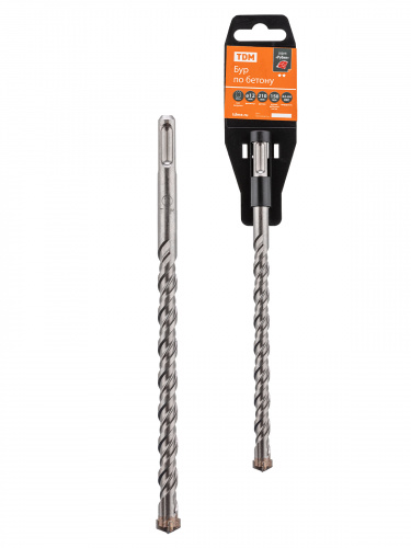 Бур по бетону, 12×210×150 мм, SDS-Plus, 4 резца, пластиковый держатель, 1 шт, "Рубин" TDM (1/100) (SQ1094-0210) Бур по бетону, 12×210×150 мм, SDS-Plus, 4 резца, пластиковый держатель, 1 шт, "Рубин" TDM (1/100) (SQ1094-0210)