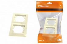 Рамка скрытая установка, 2-х постовая вертикальная сл. кость "Лама" TDM (SQ1815-0133)