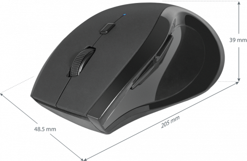 Беспроводная мышь DEFENDER Accura MM-295, 6 кнопок, 800-1600 dpi, USB, черный (1/40) (52295) фото 10