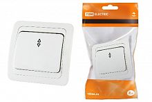 Переключатель скрытая установка, на 2 направления 1-кл. 10А белый "Валдай" TDM (SQ1804-0003)