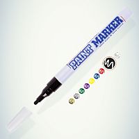 Маркер-краска MunHwa PAINT MARKER SLIM, ЧЕРНАЯ 2мм (SPM-01) 207860 (1/12/576/28800)
