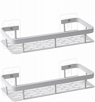 Полка-органайзер DEFENDER HOME KF-609 белый, 30*13*5см, 2 шт (1/18) (KF609)