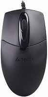 Мышь проводная A4TECH OP-720S (1200dpi) silent USB (3but), черный (1/60)