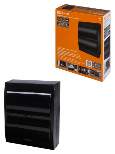 Бокс ЩРН-П-24 модуля навесной пластик IP41, Антрацит TDM (1/10) (SQ0901-0906)