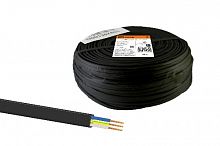 Провод TDM ШВВП 3х0,5 ГОСТ (100м), черный (SQ0120-0072)