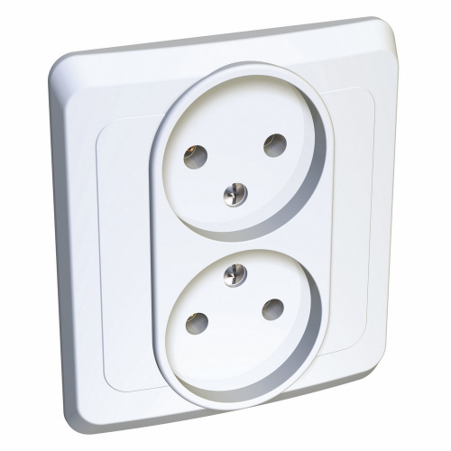Розетка 2-м С/У ЭТЮД 16А IP20 250В без заземл. без защ. шторок бел. Systeme Electric PC16-005B (1/20/120) Розетка 2-м С/У ЭТЮД 16А IP20 250В без заземл. без защ. шторок бел. Systeme Electric PC16-005B (1/20/120)