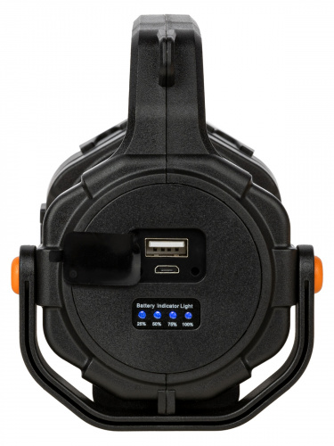 Фонарь TDM светодиодный "Прожектор 6", 5 Вт LED+10 SMD+9 SMD, 400 лм, 3,7 В 2x18650 2,4 А*ч, USB, (1/24) (SQ0350-0059) фото 6