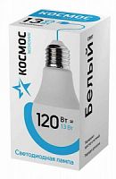 Лампа светодиодная КОСМОС А60 13W Е27 4500K (нейтральный свет) (1/10/80) (LkecLED13wA60E2745)