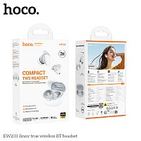 Наушники внутриканальные HOCO EW203 Jinny, пластик, bluetooth 5.4, микрофон, цвет: белый (1/11/110) (6942007645034)