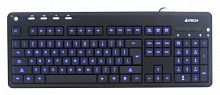 Клавиатура A4TECH KD-126-2 черный USB slim Multimedia LED (А4 KD-126-2)
