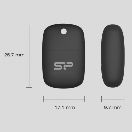 Флеш-накопитель USB 3.0  64GB  Silicon Power  Jewel J07  синий (SP064GBUF3J07V1B) фото 3