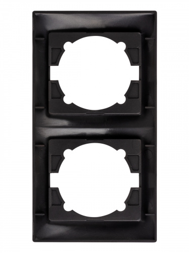 Рамка 2-х постовая вертикальная шоколад , с/у, "Лама" (20/240) TDM (SQ1815-0533) фото 3 Рамка 2-х постовая вертикальная шоколад , с/у, "Лама" (20/240) TDM (SQ1815-0533) фото 3