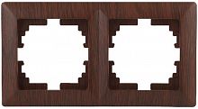 Рамка INTRO на 2 поста, СУ, Solo, венге (20/400/3200) 4-502-10 (Б0043415)