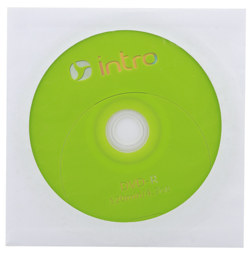 Intro DVD-R INTRO 16X 4,7GB  конверт (150/600/14400) (Б0016211) фото 6