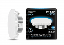 Лампа светодиодная GAUSS GX53 8W 690lm 4100K 1/10/100 (108008208)