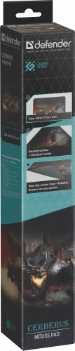 Коврик DEFENDER Cerberus XXL, ткань+резина, игровой, 400x355x3 мм (1/30) (50556) фото 8