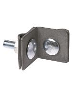 Держатель фальцевый стальной зажим 30х30 мм для прута Ø6-10 мм, гор. цинк. TDM (1/80) (SQ2402-3281)