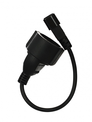 Кабель-переходник UPS -> розетка (IE-320 C14 to Socket Type-F) 3Gx0,75mm2 <VDE> VCOM <CE002> 0,15m (1/45) (CE002-CU0.75-0.15M) фото 2