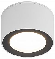 Светильник ЭРА накладной настенно-потолочный спот OL28 WH/BK GX53, черно-белый, IP44 (1/50) (Б0055581)