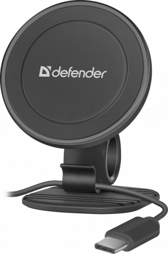 Держатель автомобильный DEFENDER CH-115+ 360°,магнит,на панель, фиксатор для кабеля (1/100) (29115)