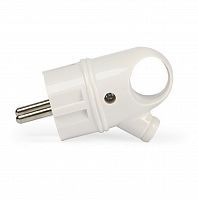 Вилка SMARTBUY с кольцом с заземлением белая 16А 250В (SBE-16-P03-w) (1/40/480)