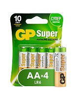 Элемент питания GP SUPER G-TECH LR6 (4 бл)   (4/40/320) (4891199226274)