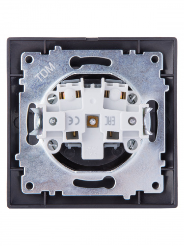 Розетка 2П 10А 250В шоколад , с/у, "Лама" (10/120) TDM (SQ1815-0522) фото 3 Розетка 2П 10А 250В шоколад , с/у, "Лама" (10/120) TDM (SQ1815-0522) фото 3