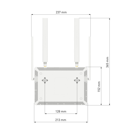 Mesh-роутер KEENETIC Hero 4G+ (KN-2311) AX1800 10/100/1000BASE-TX/4G cat.6, белый (1/8) фото 5