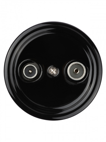 Розетка TDM TV+R проходная черная «Болонь» (1/72) (SQ1820-0256) фото 5 Розетка TDM TV+R проходная черная «Болонь» (1/72) (SQ1820-0256) фото 5