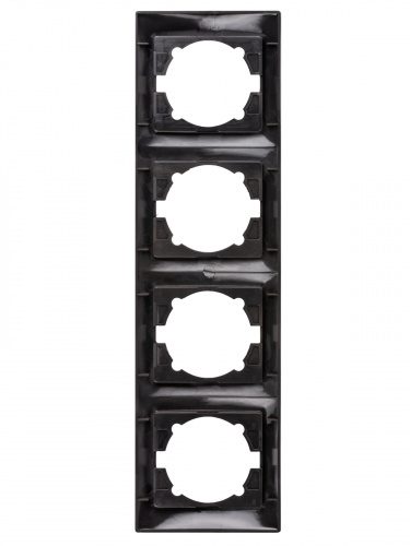 Рамка 4-х постовая вертикальная шоколад , с/у, "Лама" (12/144) TDM (SQ1815-0535) фото 3