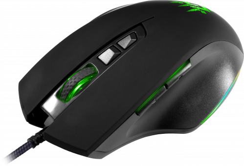 Мышь проводная DEFENDER Wolverine GM-700L RGB,7кнопок,12800dpi, черный (1/60) (52700) фото 4