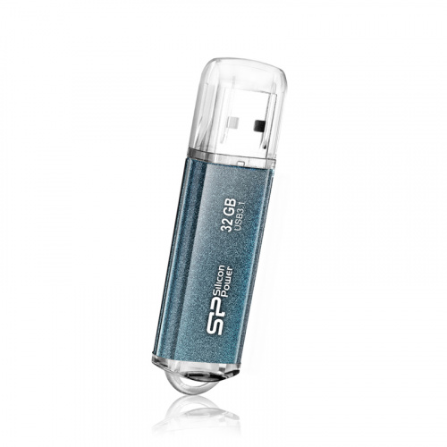 Флеш-накопитель USB 3.0  32GB  Silicon Power  Marvel M01 синий (SP032GBUF3M01V1B) фото 3