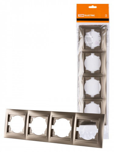 Рамка 4-х постовая горизонтальная бронза , с/у, "Лама" (12/144) TDM (SQ1815-0732) Рамка 4-х постовая горизонтальная бронза , с/у, "Лама" (12/144) TDM (SQ1815-0732)