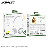 Наушники полноразмерные ACEFAST H8, ANC, bluetooth 5.4, 500mAh, цвет:серебряный (1/72) (6974316284291)