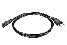 Кабель для аудио-видео техники IEC-320-C7, 2-pin 1,8m ,черный, медь, Telecom <TE023-CU0.5-1.8M> (1/180)