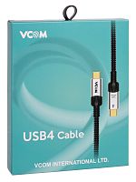 Кабель соединительный USB4 Type-C(М)--> Type-C(М), 5K@60Hz, 40GBps, PD 240W, 5A, VCOM, 1.2м <CU560-1.2M> (1/60)