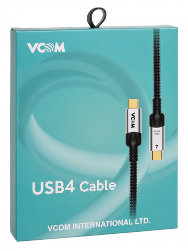 Кабель соединительный USB4 Type-C(М)--> Type-C(М), 5K@60Hz, 40GBps, PD 240W, 5A, VCOM, 1.2м <CU560-1.2M> (1/60)