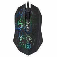 Мышь проводная игровая DEFENDER Event MB-754, USB, подсветка, 3 кнопки, 1000 dpi, черный (1/40) (52754)